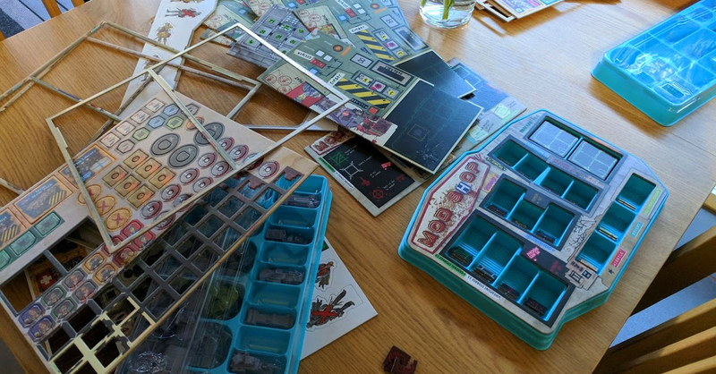 The midpoint of WEDS’ transition from “cardboard token hell” to “storage and organisational utopia”